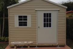 12' wide Beige and Cream Floridian (Bahama Door/Window)