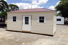 10X16 Cabana - Alum Siding - Advantage Panel Roof