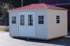 10x14 Vinyl with Advantage Panel Roof - Bahama Doors/Windows