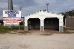 24x21x9 Vertical Roof Enclosed - 2 Roll-Ups