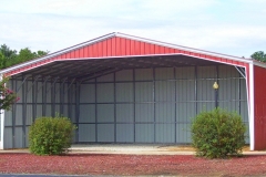 40x30x14 Vertical Roof Sides and Rear Enclosed