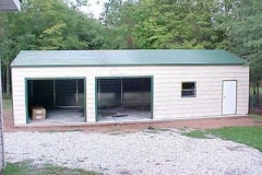 Enclosed Shop with Side Roll-Up Doors