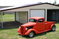 Garage with Lean-To