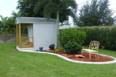 8X12 Vinyl siding with Porch