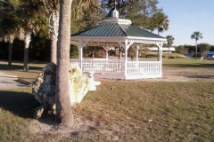 20x20 Octagon Double Steel Roof with Copula - Optional Benches